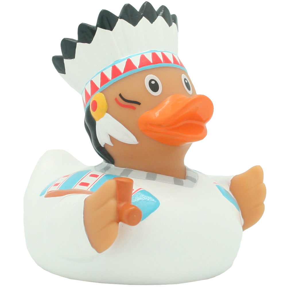 Rubber Duck - Native American Chief Duck (Lilalu #2064)