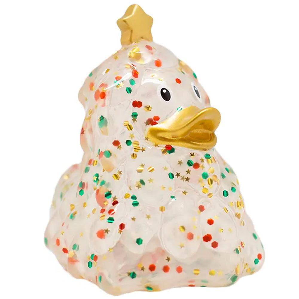 Lilalu Rubber Duck - Christmas Tree (Multi Coloured Glitter) (Lilalu #2375)