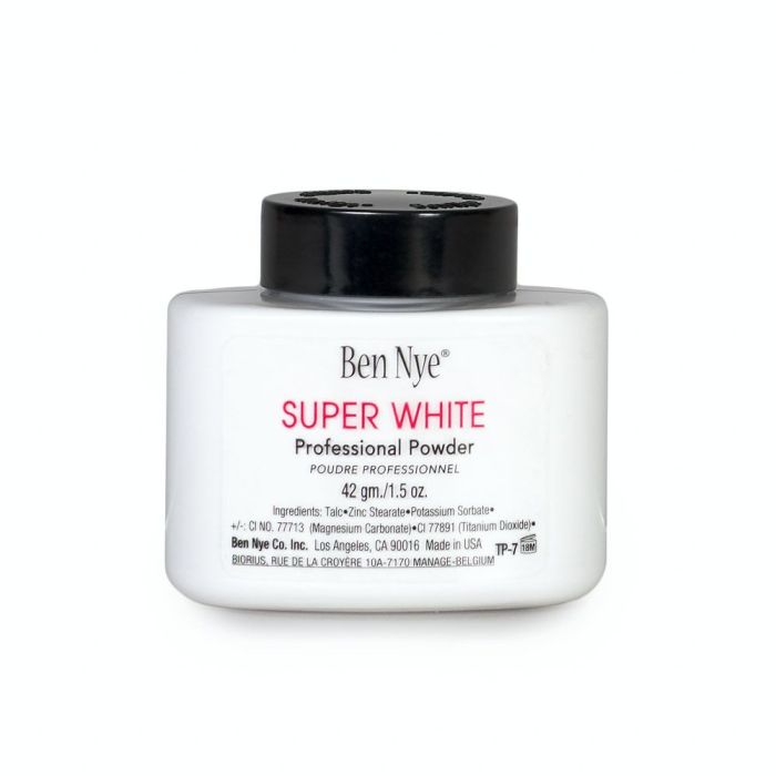 Ben Nye Classic Face Translucent Powder Super White 1.5oz Shaker