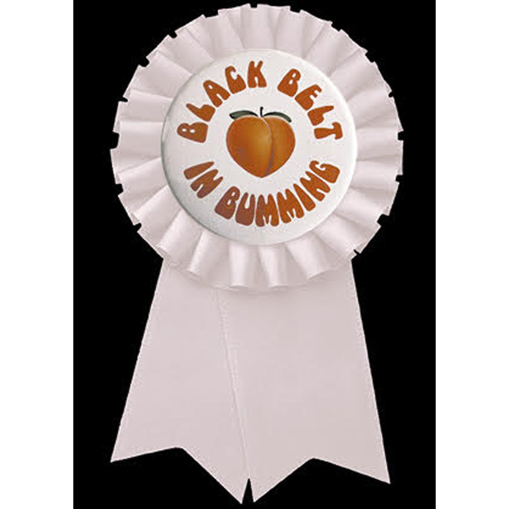 Big Badge Card - Black Belt In Bumming Greetings Card