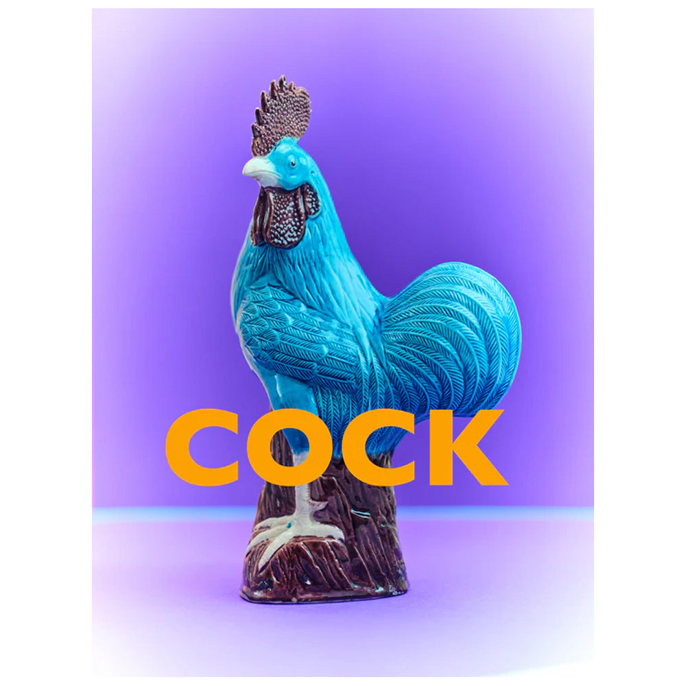Ornament Art Greetings Card - Cock