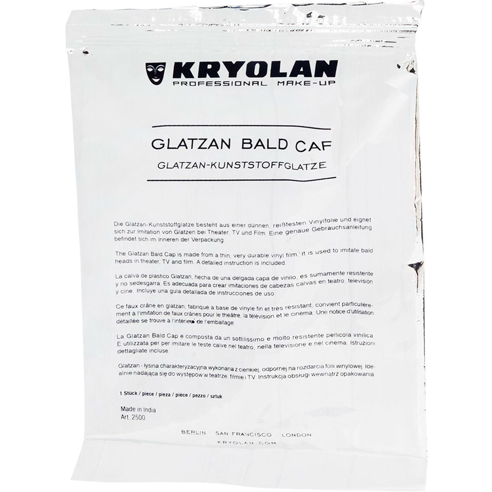 Kryolan Glatzan Bald Cap Uncoloured - Large