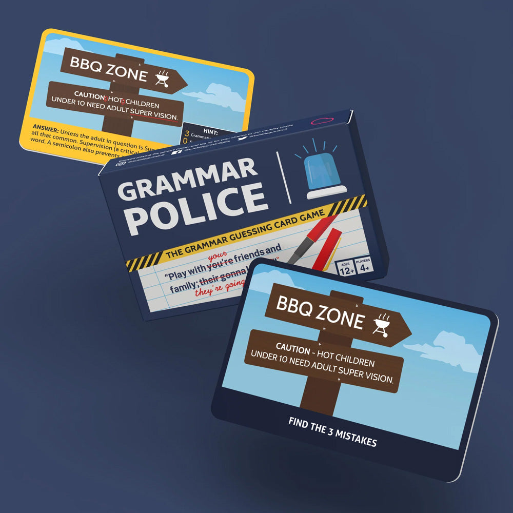 Grammar Police Card Game