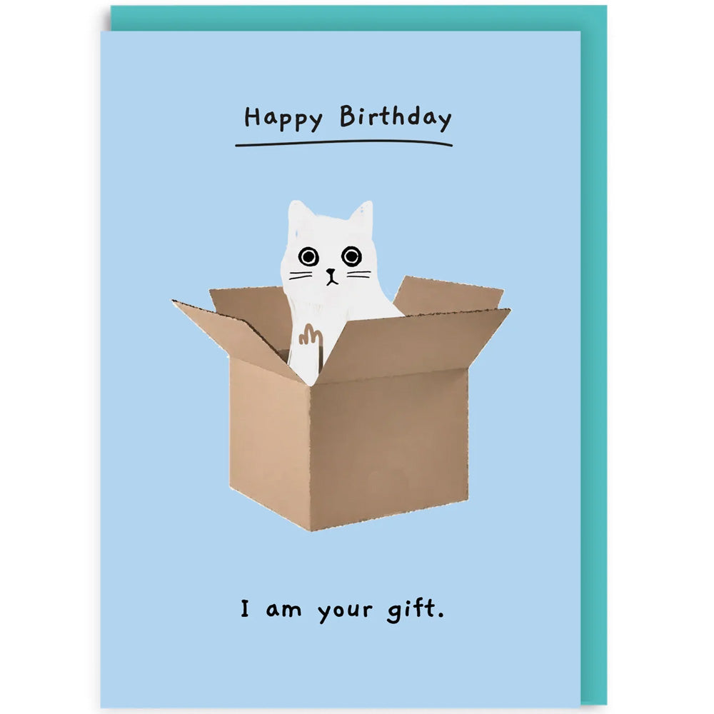 Happy Birthday I Am Your Gift - Greetings Card