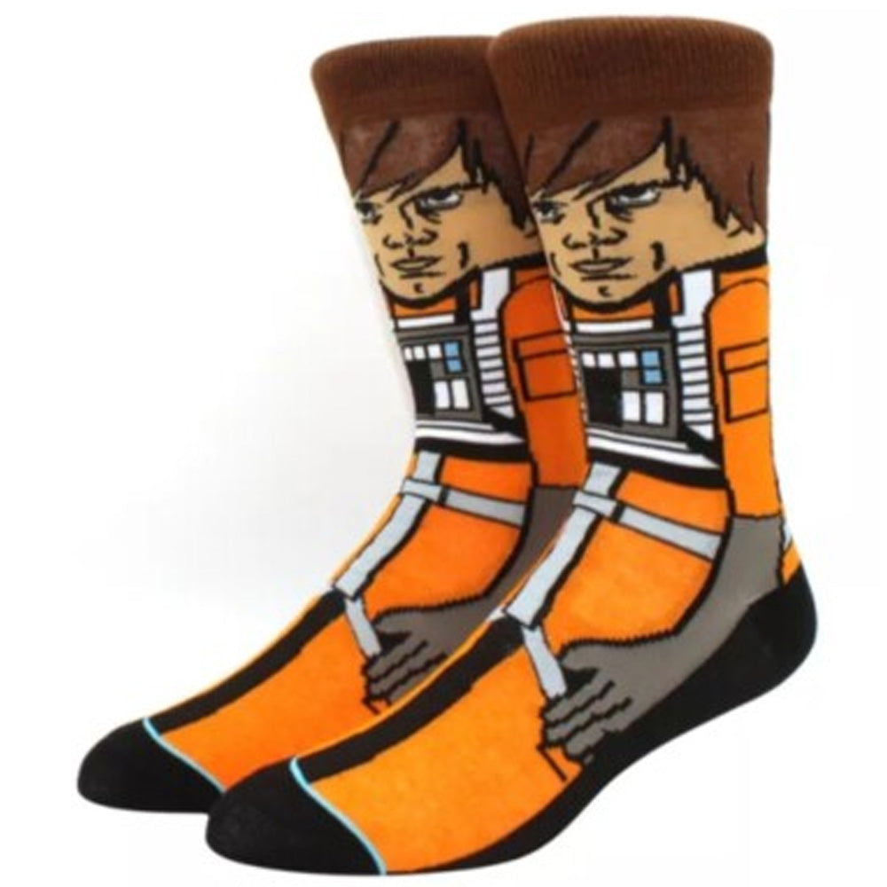 Pop Culture Socks - Luke Skywalker X-Wing Pilot (One Size Gender Neutral)