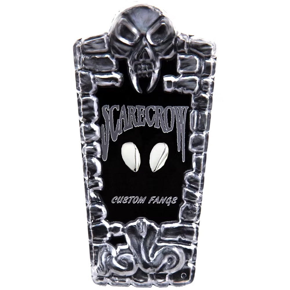 Scarecrow Small Deluxe Glam Metallic Fangs - Chrome