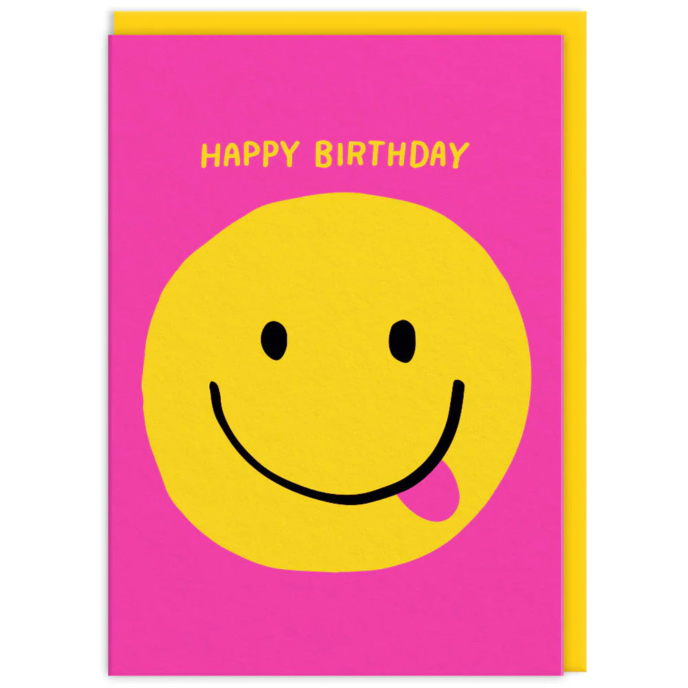 Smiley Face - Happy Birthday Card