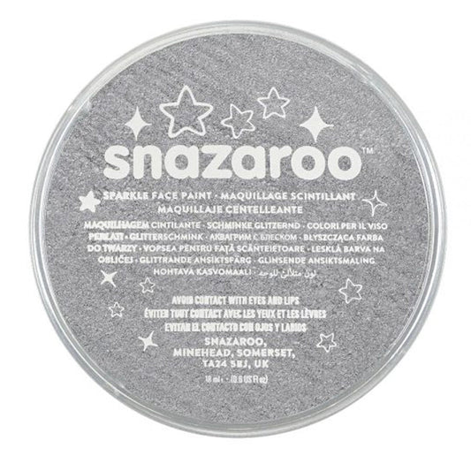 Snazaroo Face & Body Paint - Sparkle Gun Metal Grey
