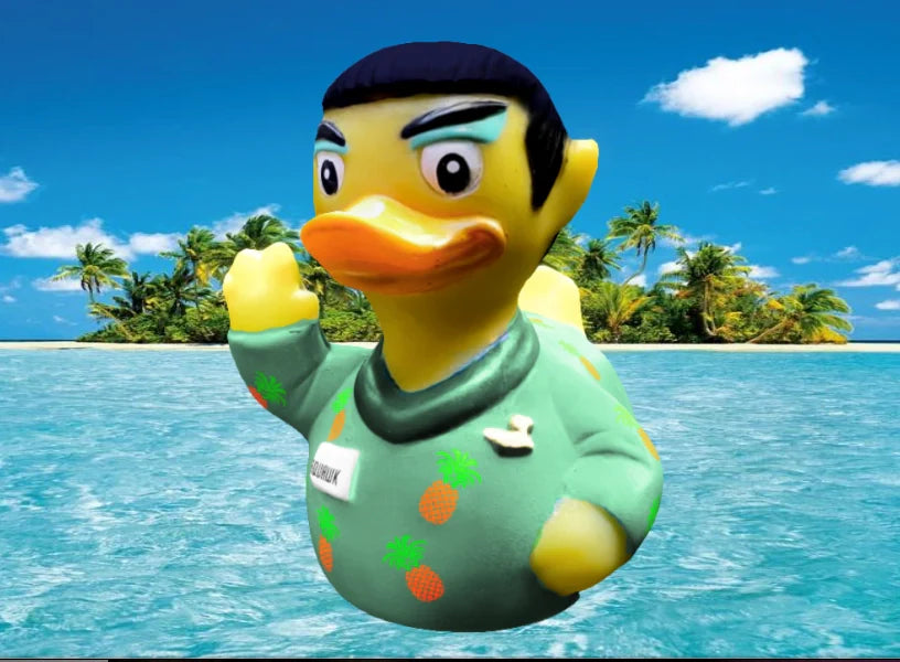 CelebriDucks - Spock / Tropical Squawk Boxed Rubber Duck
