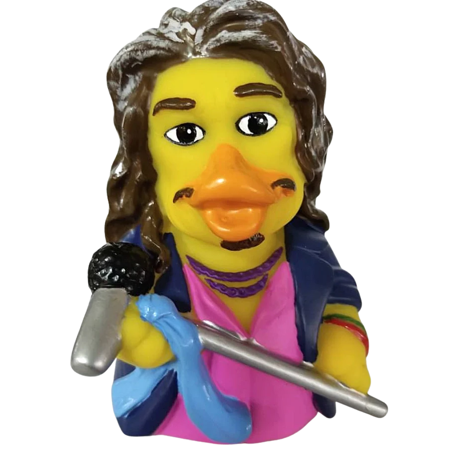 CelebriDucks - Steven Tyler Aerosmith / Squawk This Way Boxed Rubber Duck