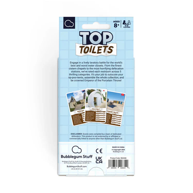 Top Toilets Card Game
