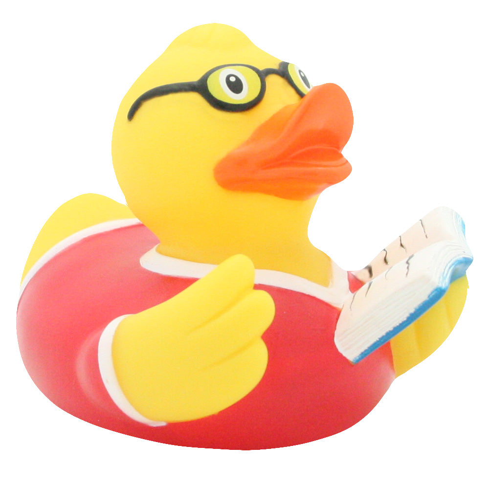 Lilalu Rubber Duck - Book Reader (#1827)