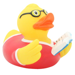 Image of Lilalu Rubber Duck - Book Reader (#1827)