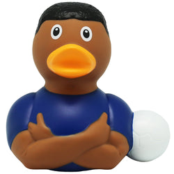 Image of Lilalu Rubber Duck - Football Star Blue (#2364)