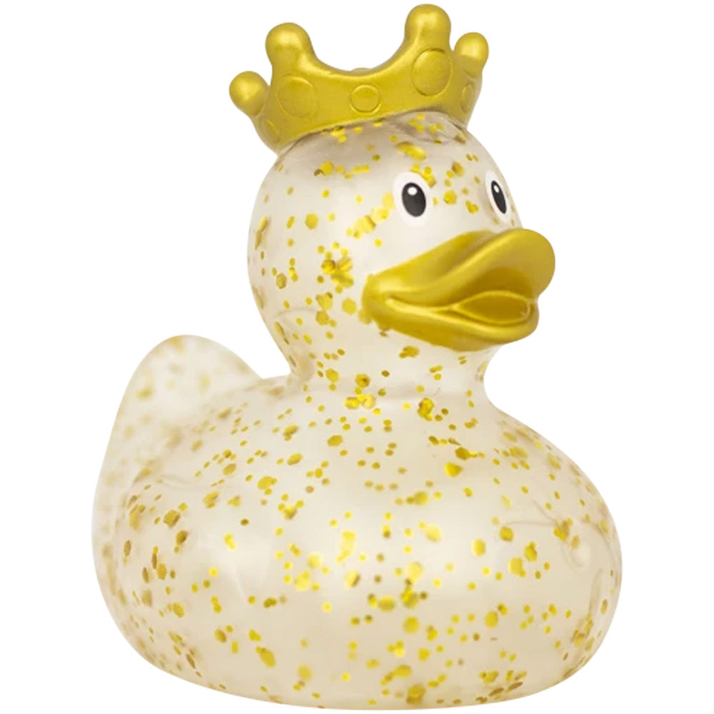 Gold Glitter Duck With Gold Crown (Lilalu #2377)