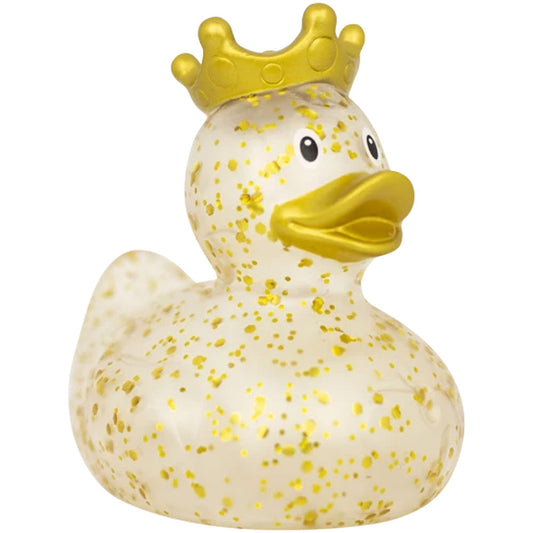Gold Glitter Duck With Gold Crown (Lilalu #2377)