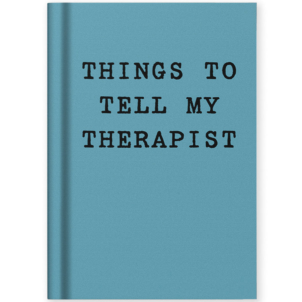 Mini A7 Fabric Hardback Notebook - Things To Tell My Therapist