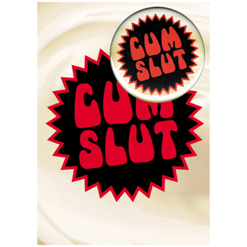 Big Badge Card - Cum Sl*t Greetings Card