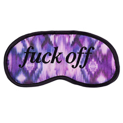 Image of Eye Mask - F*ck Off (Purple Pattern)