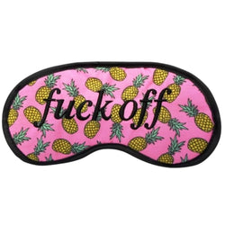 Image of Eye Mask - F*ck Off (Pineapple Pattern)