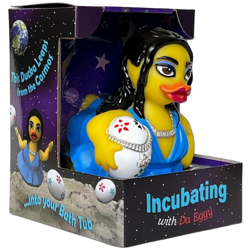 CelebriDucks - Ducka Lepa Incubating Da Eggy / Dua Lipa Boxed Rubber Duck
