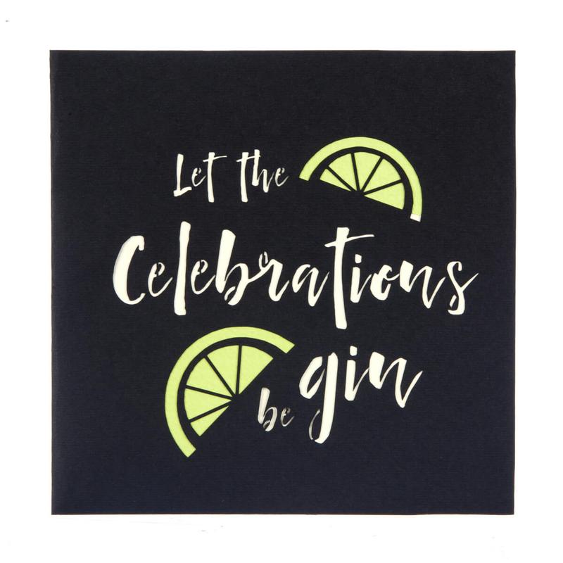 Gin Pop Up Card - Gay Greetings Card