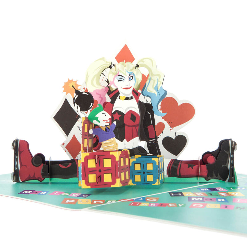 Harley Quinn Pop Up Card - Greetings Card