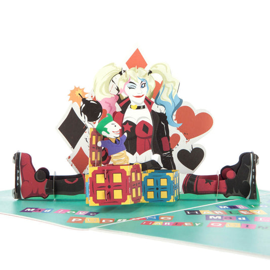 Harley Quinn Pop Up Card - Greetings Card