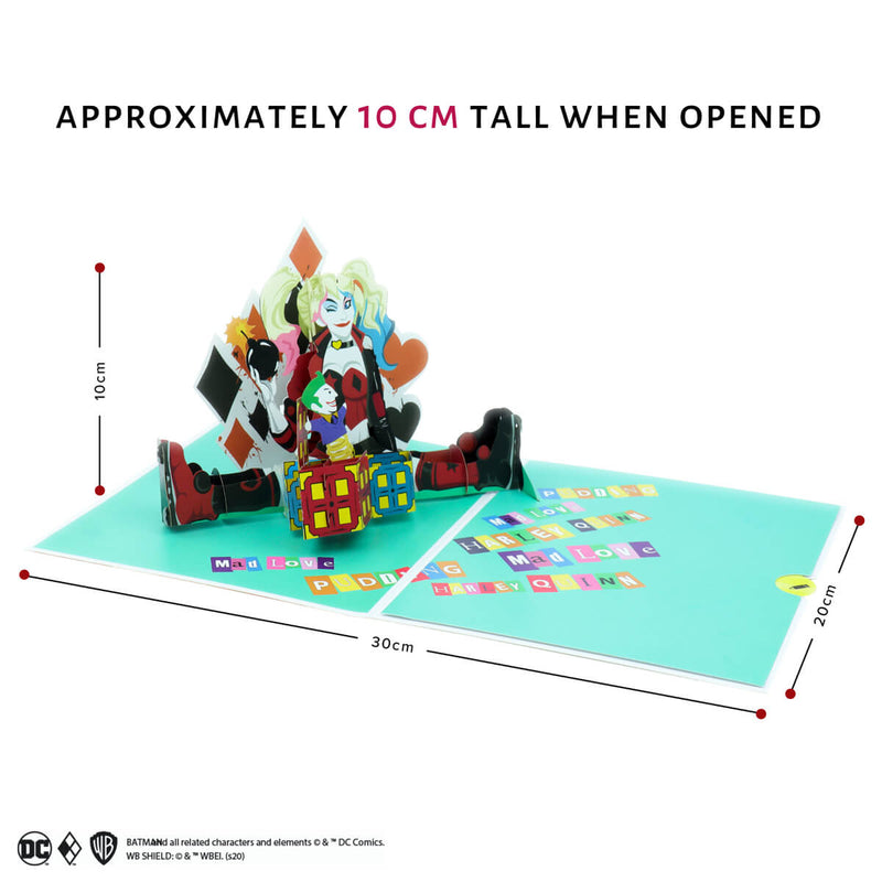 Harley Quinn Pop Up Card - Greetings Card