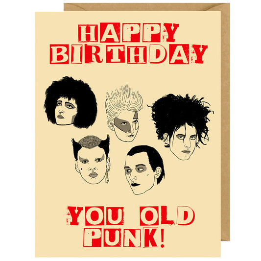 Happy Birthday You Old Punk - Birthday Card
