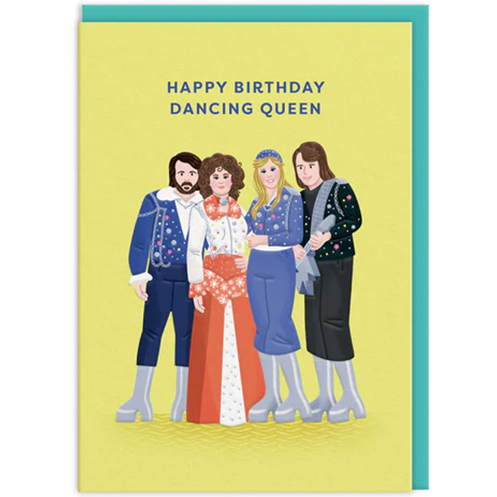 Abba Happy Birthday Dancing Queen  - Greetings Card