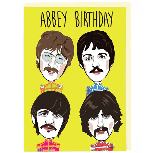 The Beatles Abbey Birthday - Birthday Card