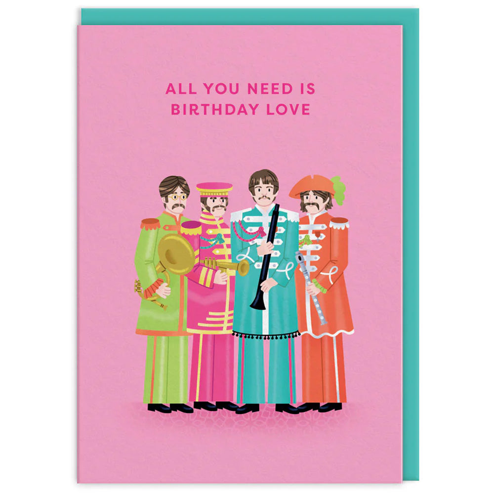 The Beatles - All You Need Is Birthday Love Greetings Card