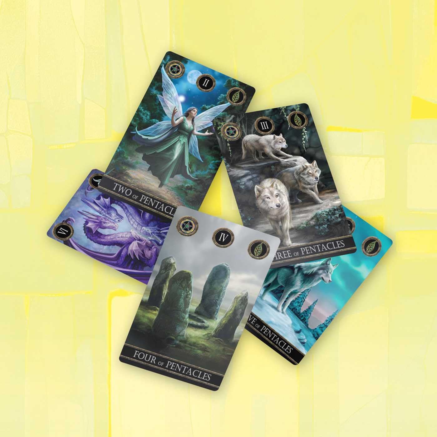 Anne Stokes Elementals Tarot Card Deck and Guidebook