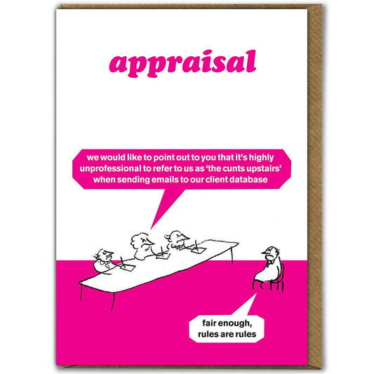 Modern Toss Birthday Card - Appraisal