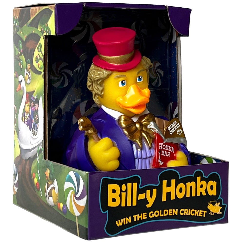 CelebriDucks - Bill-y Honka / Willy Wonka Boxed Rubber Duck