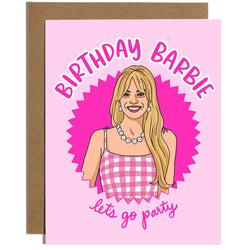 Image of Birthday Barbie Let's Go Party - Birthday Card