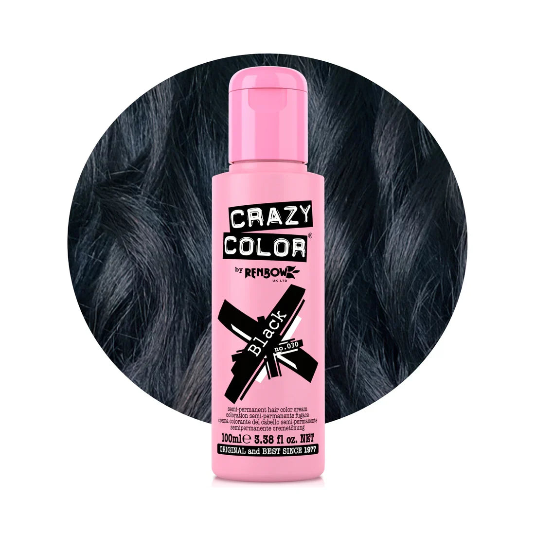Crazy Color Hair Dye - Black