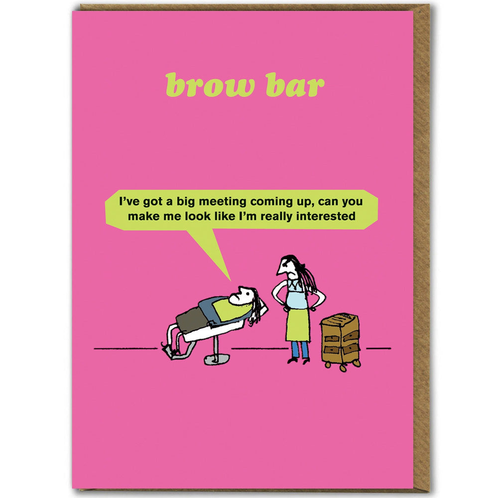 Modern Toss Birthday Card - Brow Bar