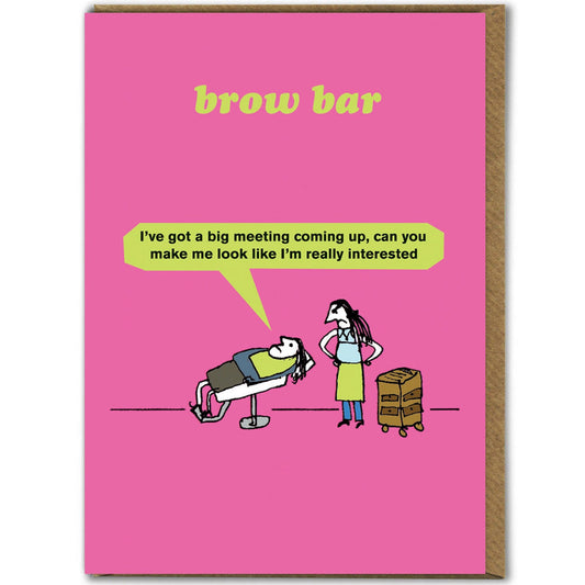 Modern Toss Birthday Card - Brow Bar