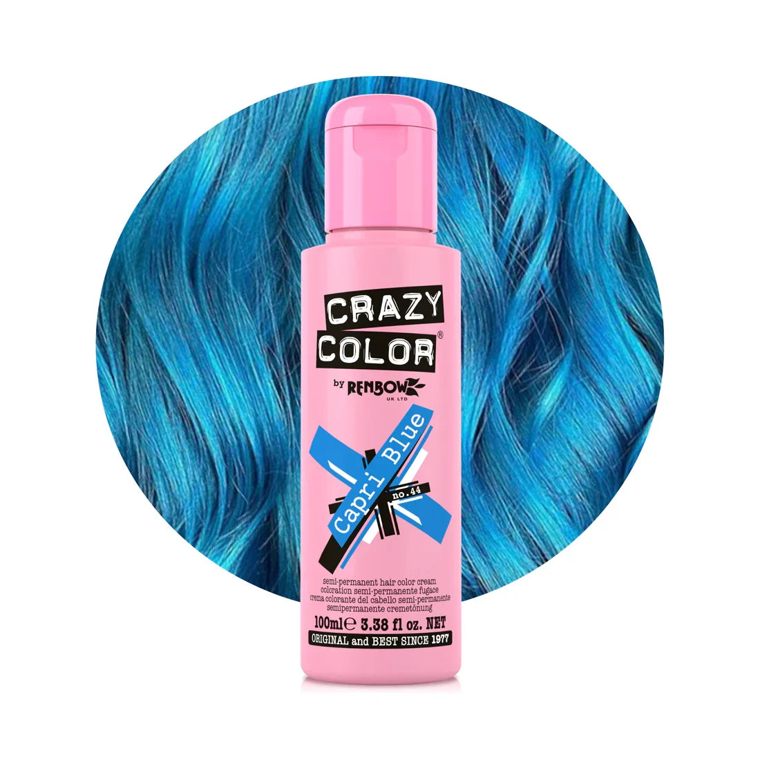 Crazy Color Hair Dye - Capri Blue