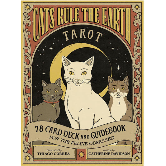 Cats Rule the Earth Tarot - 78-Card Deck and Guidebook for the Feline-Obsessed