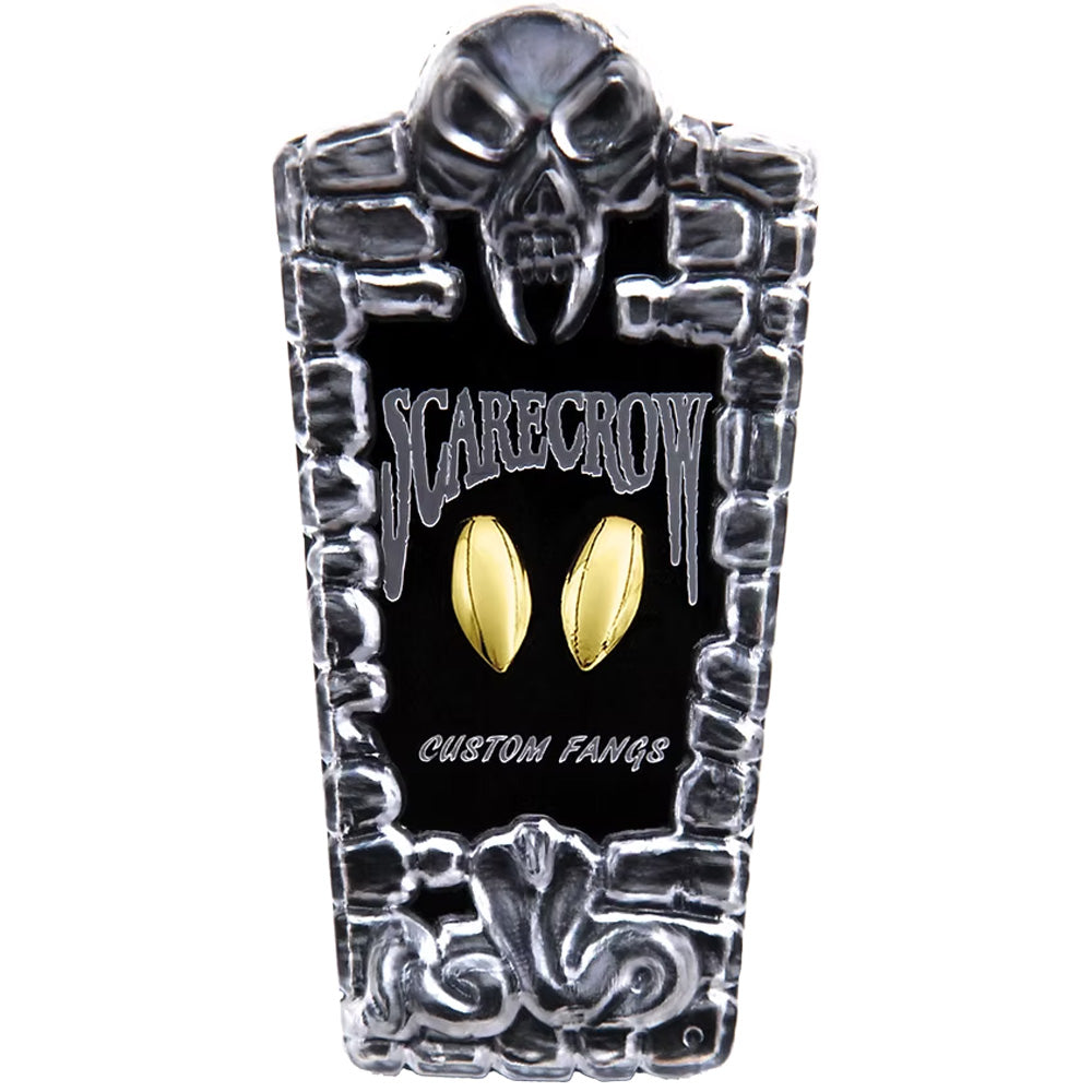 Scarecrow Classic Glam Metallic Fangs - Gold
