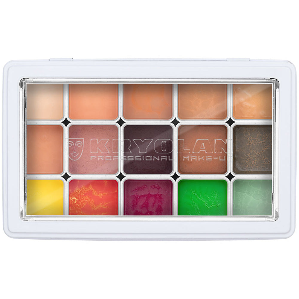 Kryolan FX Design Color Palette 15 Colors - Complexion