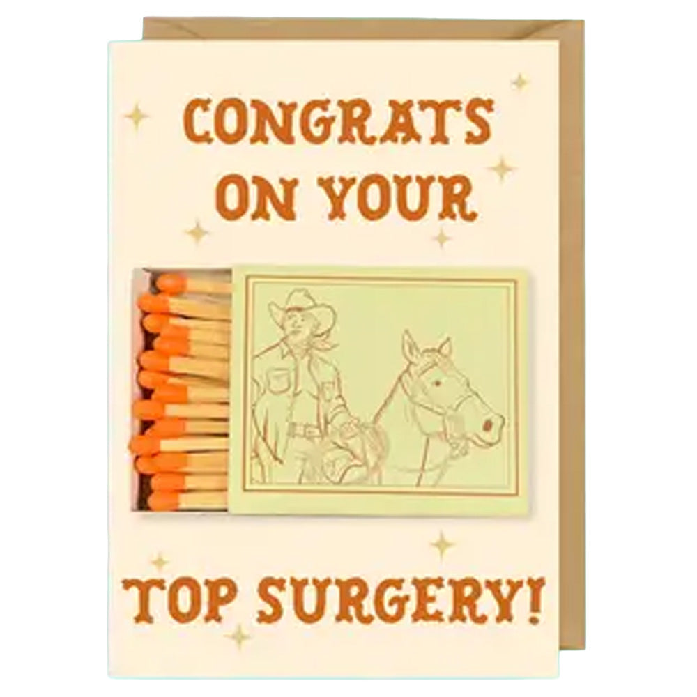 Congratulations On Your Top Surgery Card - Transgender Greetings Card