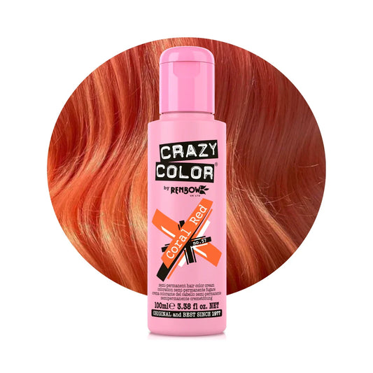 Crazy Color Hair Dye - Coral Red
