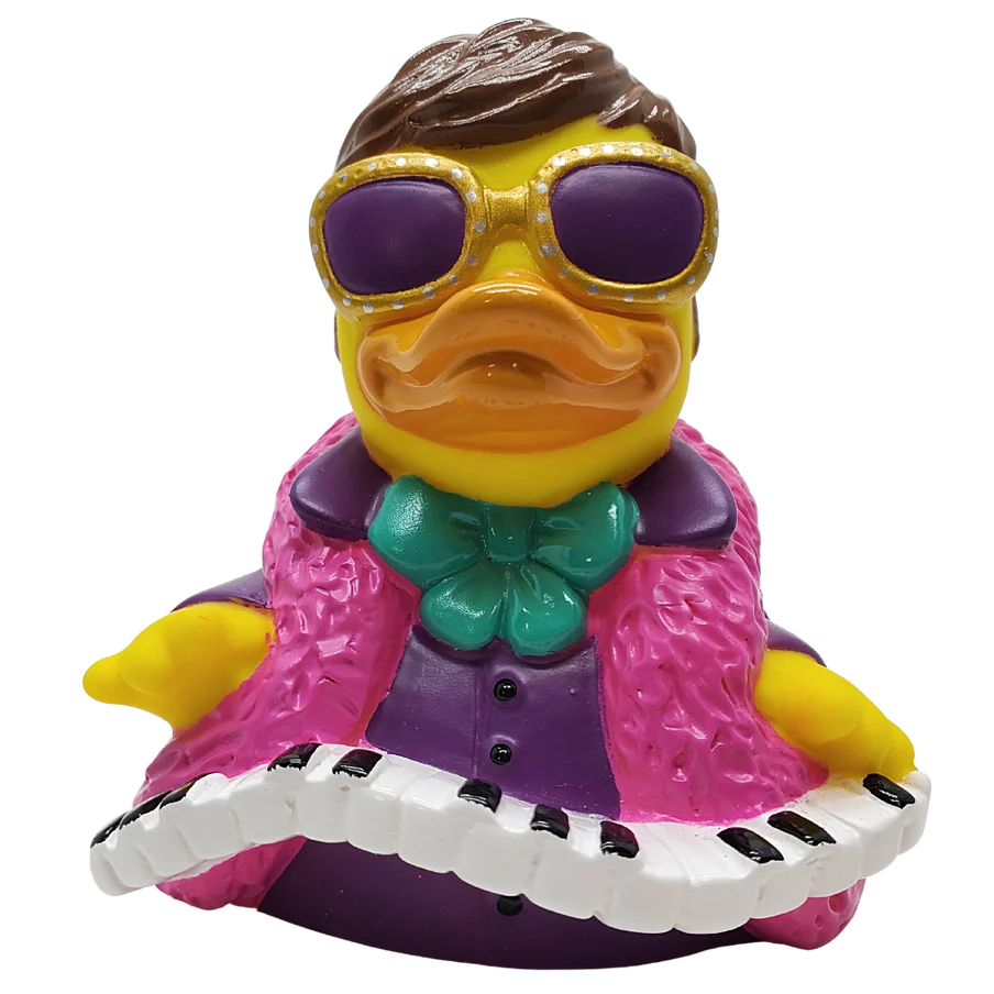 CelebriDucks - Elton John / Quackadile Flock Boxed Rubber Duck