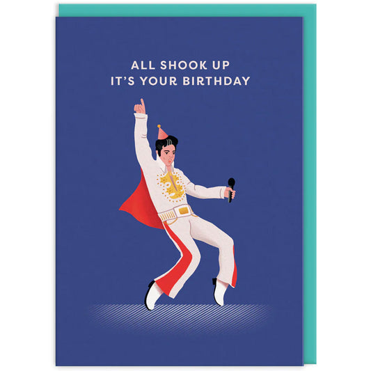Elvis Presley All Shook Up It's Your Birthday - Greetings Card