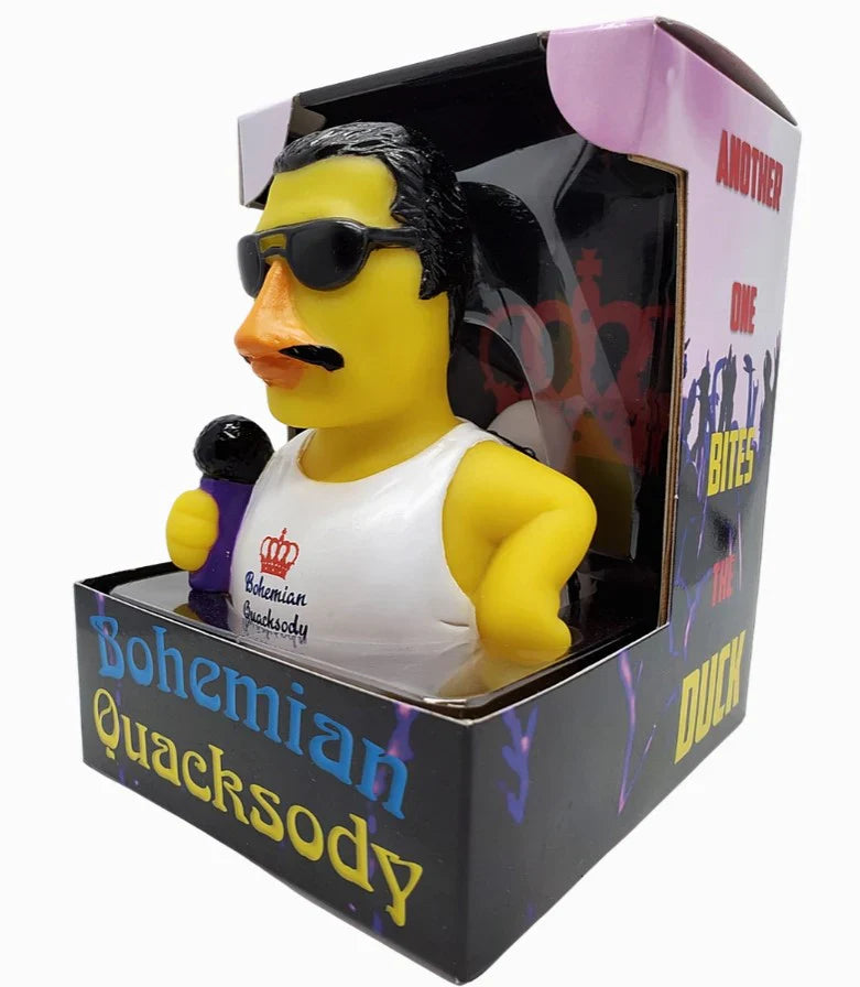 CelebriDucks - Bohemian Quacksody / Freddie Mercury Boxed Rubber Duck