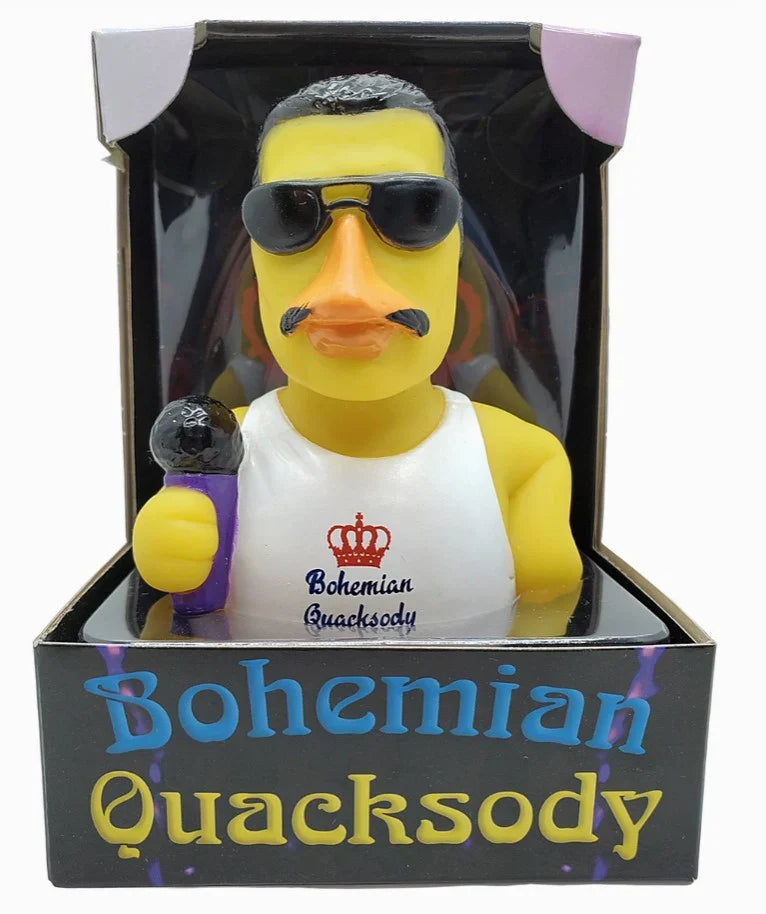 CelebriDucks - Bohemian Quacksody / Freddie Mercury Boxed Rubber Duck